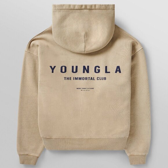 YoungLA Immortal Club Hoodie Sand - Picture 1 of 4